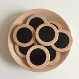 Blackboard / Vinyl Wood Coins