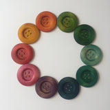 Carla’s Treasure Rainbow Large Wooden Buttons / Loose Parts