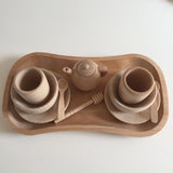 Wooden tea set / wooden toy play set