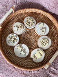Handmade Christmas / Winter playdough stamps