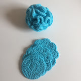 Eco-friendly body puffs and trio facial cloths