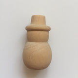 Wooden Snowman Peg Doll