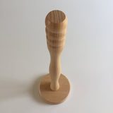 Natural wooden kitchen towel roll holder / DYI stacking toy 4