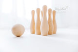 Wooden Skittles / Bowling play set
