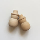 Wooden Snowman Peg Doll