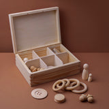 Tinker tray with lid / 6, 9, 12 compartments