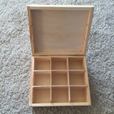 Tinker tray with lid / 6, 9, 12 compartments