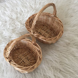 Mini Willow Baskets with Handle / Shopping Wicker Basket