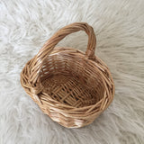 Mini Willow Baskets with Handle / Shopping Wicker Basket