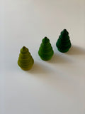 Green Wooden Tree Peg Dolls - Set of 3