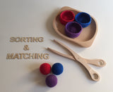 Crochet Bowls with Matching Balls Set