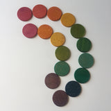 Carla’s Treasure Rainbow Counters / Organic Wood Coins / Loose Parts