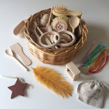 Carla's Treasure Basket - 25 sensory-rich objects