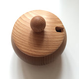 Wooden bowl with lid, Sugar bowl / Outlet - Clearance