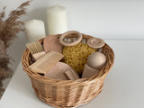 Treasure Basket with 10 sensory-rich objects