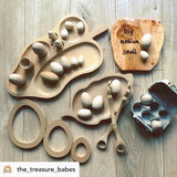 Leaf shaped wooden tray