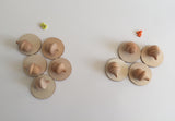 Wooden Acorns - set of 10