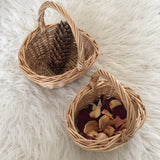 Mini Willow Baskets with Handle / Shopping Wicker Basket