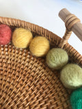 Rainbow Wool Balls 2cmD