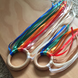 Sensory Ribbon Ring / Spring - Summer themed Hand Kite