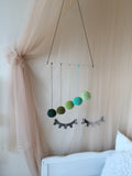 Montessori Gobbi Mobile / Green Baby Hanging Mobile