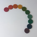 Carla’s Treasure Rainbow Counters / Organic Wood Coins / Loose Parts