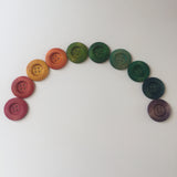 Carla’s Treasure Rainbow Large Wooden Buttons / Loose Parts