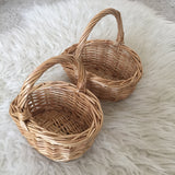 Mini Willow Baskets with Handle / Shopping Wicker Basket