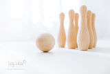 Wooden Skittles / Bowling play set