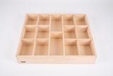 Wooden sorting tray - 14 way
