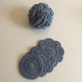Eco-friendly body puffs and trio facial cloths