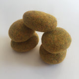 Felted pebbles