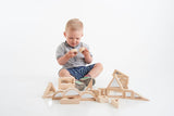 Mirror Block Set /  wooden building blocks / 24 pcs