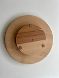 5 compartments Round Montessori Tray / Turntable Lazy Suzan wooden tray