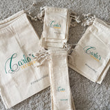 Organic cotton drawstring bag