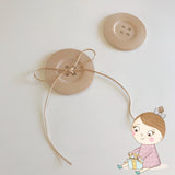Natural Wooden Extra Large Buttons, Threading Activity Set