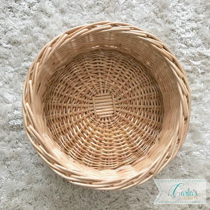 Natural willow baskets / wicker trays / Montessori baskets