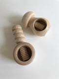 Wooden nut cracker / conker clamp