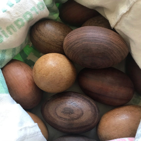 Pre-loved Large Wooden Egg