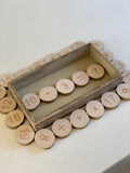 Montessori wood slices numbers 1-20 + maths symbols / Educational wooden toys CE certified