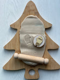 Handmade Christmas / Winter playdough stamps