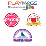 Playmags 100 Piece Magnetic Tiles Play Set
