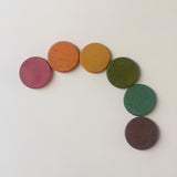 Carla’s Treasure Rainbow Counters / Organic Wood Coins / Loose Parts