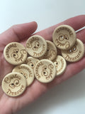 Carla’s Treasure Wooden Buttons - 25mm each