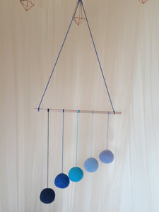 Montessori Gobbi Mobile / Blue Baby Hanging Mobile