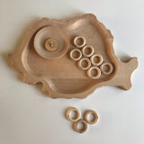 Carla’s Treasure Wooden Small Rings / Set of 10