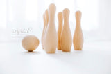 Wooden Skittles / Bowling play set