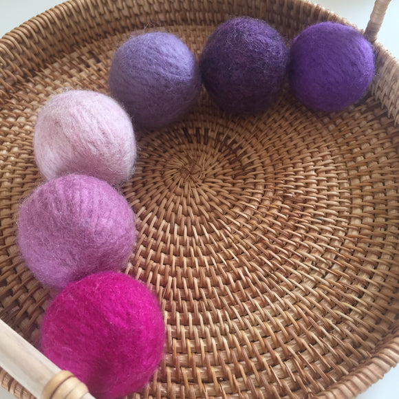 Wool Balls 5cmD / Set of 6