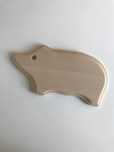 Small Pig Shaped Wooden Board