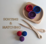 Crochet Bowls with Matching Balls Set